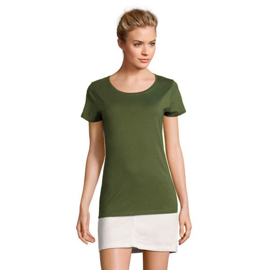 Футболка жіноча SOL'S Martin темний хакі - 02856289M