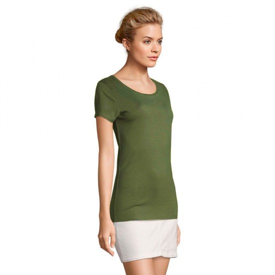 Футболка жіноча SOL'S Martin темний хакі - 02856289M