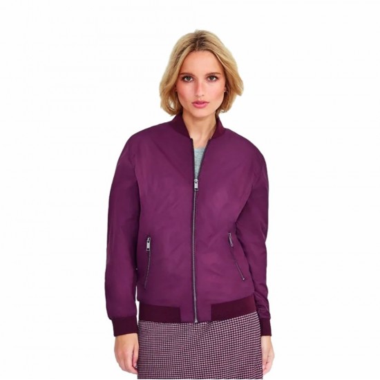 Куртка-бомбер SOL'S Roscoe темно-бордовий - 02885167XXL