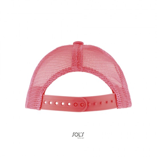 Кепка дитяча SOL'S Bubble білий/неоново-кораловий - 03091515TUN