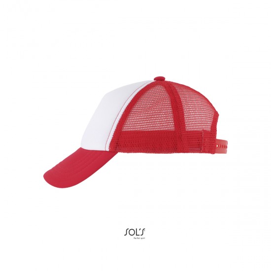 Кепка дитяча SOL'S Bubble білий/червоний - 03091987TUN