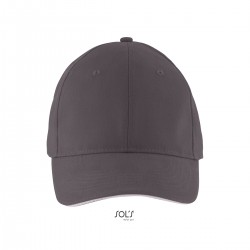 Кепка SOL'S Solar темно-сірий/світло-сірий - 03092911TUN
