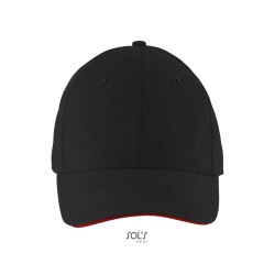 Кепка SOL'S Solar чорний/червоний - 03092917TUN Кепка SOL'S Solar чорний/червоний - 03092917TUN