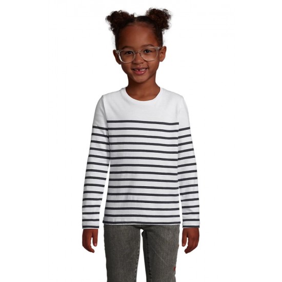 Лонгслів дитячий SOL'S Matelot LSL кобальт/білий - 0310191204A