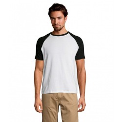 Футболка SOL'S Funky білий/чорний - 11190109M