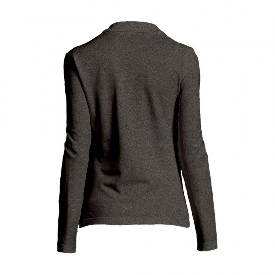 Лонгслів поло SOL'S Podium вугільний меланж - 11317348L