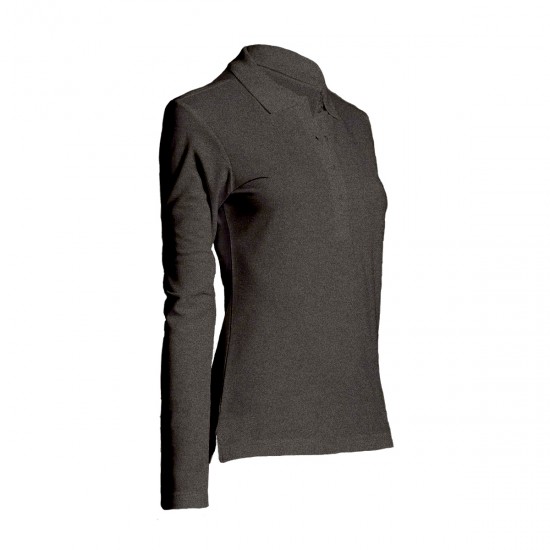 Лонгслів поло SOL'S Podium вугільний меланж - 11317348L