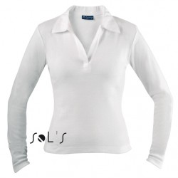 Лонгслів поло жіночий SOL'S Pulp білий - 11322102L Лонгслів поло жіночий SOL'S Pulp білий - 11322102L