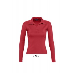 Лонгслів поло жіночий SOL'S Pulp червоний - 11322145XL