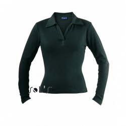 Лонгслів поло жіночий SOL'S Pulp чорний - 11322312XL