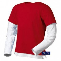 Лонгслів SOL'S Mix червоний - 11480145XL
