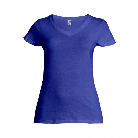 Футболка жіноча SOL'S Lady V яскраво-синій - 11835241S