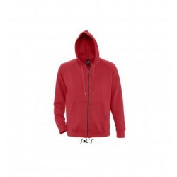 Худі на блискавці чоловіче SOL'S Story червоний - 47000145XXL