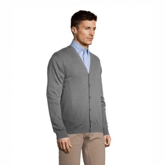 Кардиган на ґудзиках чоловічий SOL'S Golden середньо-сірий - 90011340M Кардиган на ґудзиках чоловічий SOL'S Golden середньо-сірий - 90011340M
