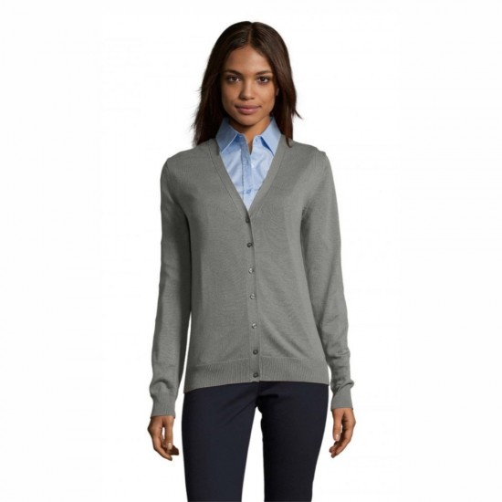 Кардиган на ґудзиках жіночий SOL'S Golden середньо-сірий - 90012340M