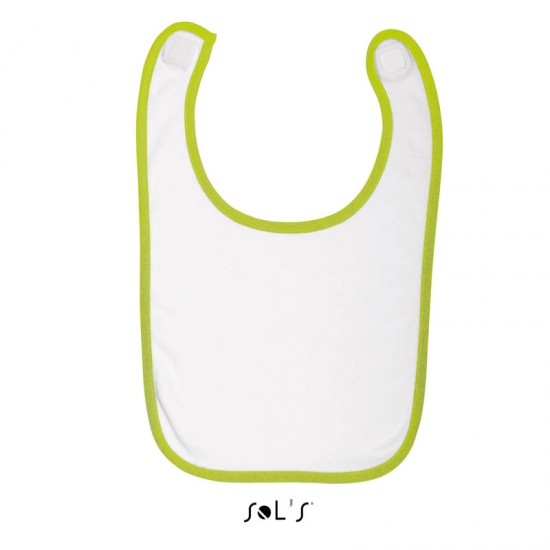 Нагрудник дитячий SOL'S Babib білий/зелене яблуко - 01211897TUN