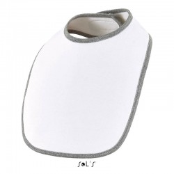 Нагрудник дитячий SOL'S Babib білий/сірий меланж - 01211880TUN