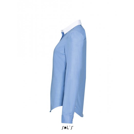 Сорочка жіноча з довгим рукавом SOL'S BELMONT WOMEN небесно-блакитний - 01431220M