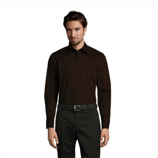 Сорочка чоловіча SOL'S Brighton темно-коричневий - 17000399XL