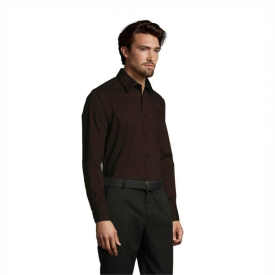 Сорочка чоловіча SOL'S Brighton темно-коричневий - 17000399XL