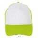 Кепка SOL'S Bubble білий/неоново-зелений - 01668516TUN