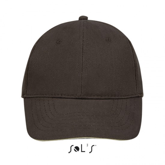 Кепка SOL'S Buffalo шоколадний/бежевий - 88100921TUN