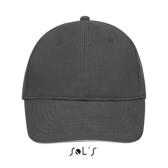 Кепка SOL'S Buffalo темно-сірий/світло-сірий - 88100911TUN
