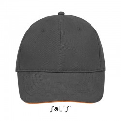 Кепка SOL'S Buffalo темно-сірий/помаранчевий - 88100799TUN