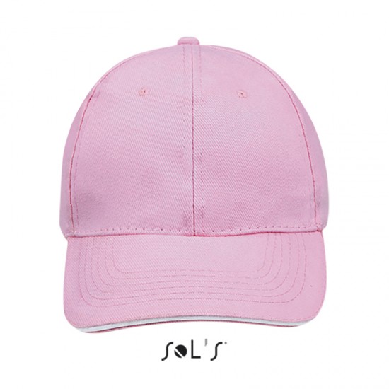 Кепка SOL'S Buffalo рожевий/білий - 88100918TUN