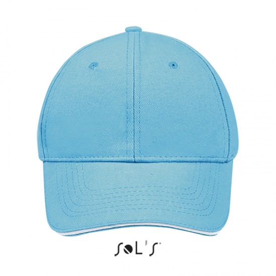 Кепка SOL'S Buffalo бірюзовий/білий - 88100919TUN