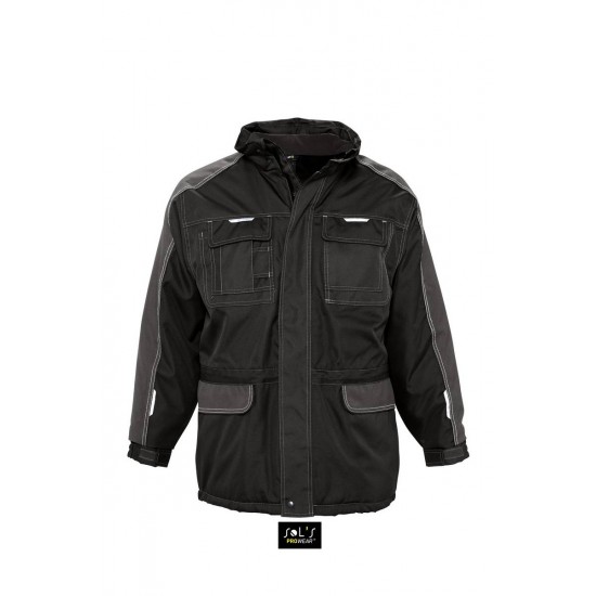 Куртка робоча SOL'S Fusion Pro темно-вугільний/чорний - 80502991L