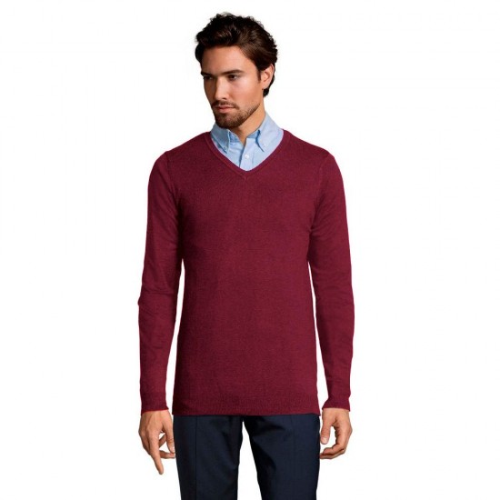 Пуловер чоловічий SOL'S Glory темно-бордовий - 01710167L
