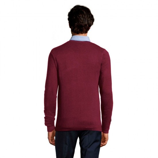 Пуловер чоловічий SOL'S Glory темно-бордовий - 01710167L