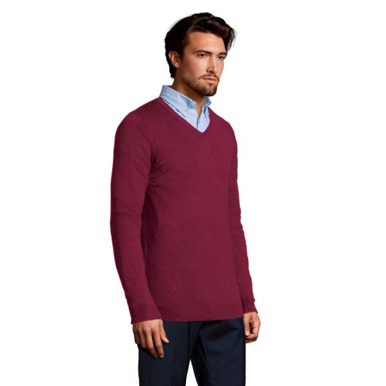 Пуловер чоловічий SOL'S Glory темно-бордовий - 01710167L
