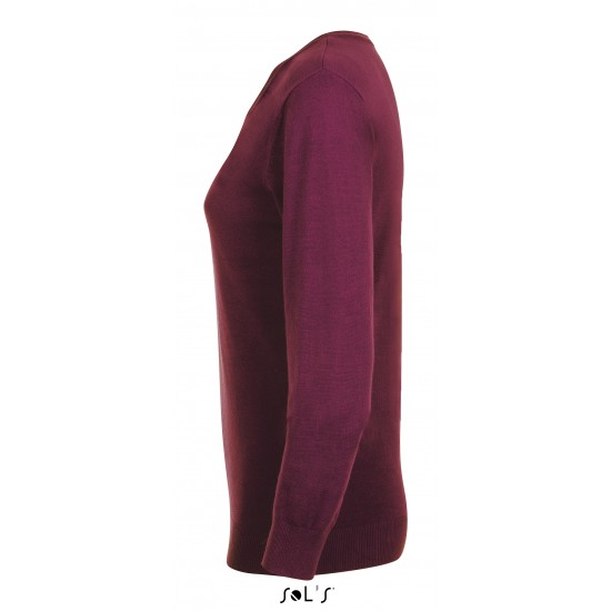 Пуловер жіночий SOL'S GLORY WOMEN винно-червоний - 01711167S