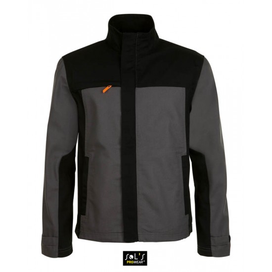 Куртка робоча чоловіча SOL'S IMPACT PRO темно-сірий/чорний - 01565797S
