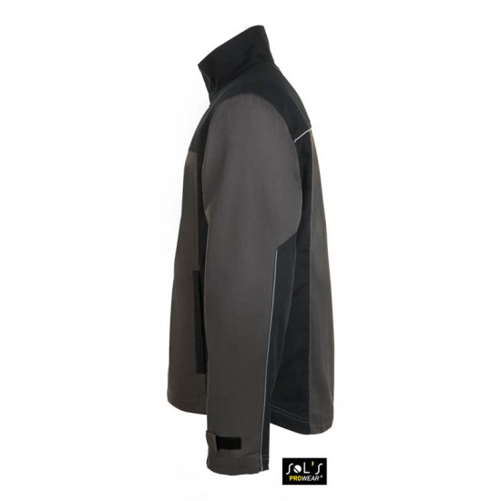 Куртка робоча чоловіча SOL'S IMPACT PRO темно-сірий/чорний - 01565797S