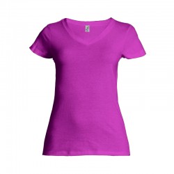 Футболка жіноча SOL'S Lady V насичений рожевий - 11835138L