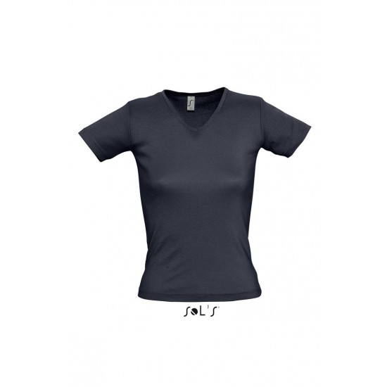 Футболка жіноча SOL'S Lady V темно-синій - 11835318XL