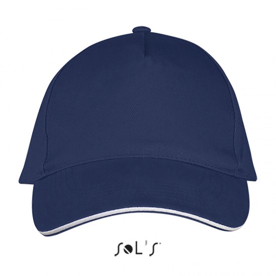 Кепка SOL'S Long Beach кобальт/білий - 00594912TUN