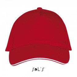 Кепка SOL'S Long Beach червоний/білий - 00594908TUN