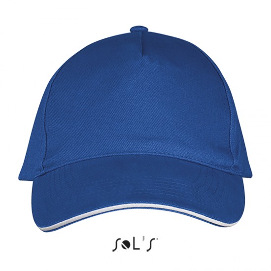 Кепка SOL'S Long Beach синій/білий - 00594913TUN