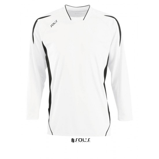 Лонгслів спортивний SOL'S Maracana LSL білий/чорний - 90205906LXL