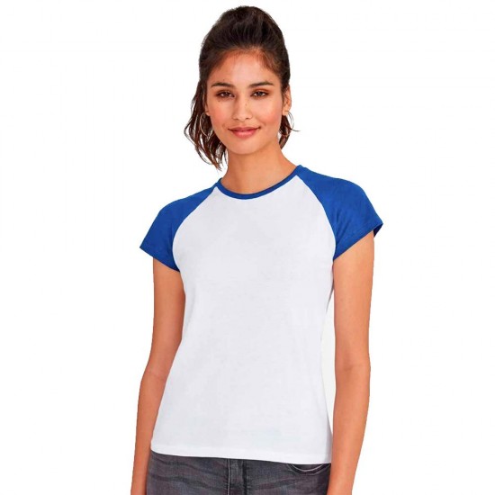 Футболка SOL'S Milky білий/синій - 11195907L