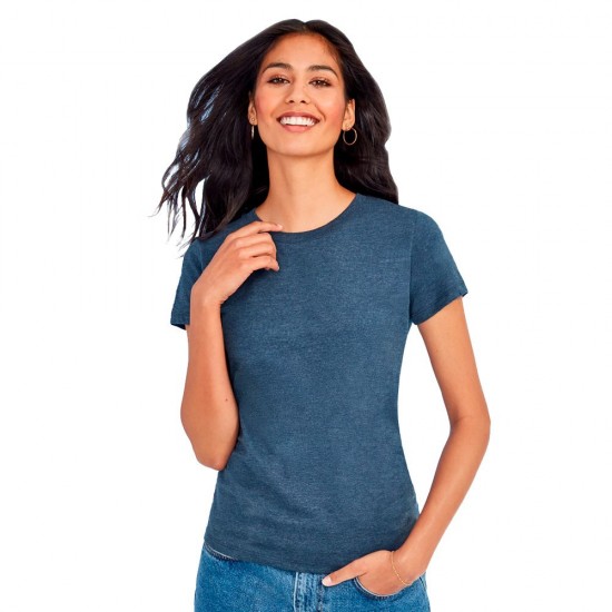 Футболка жіноча SOL'S Mixed темно-синій меланж - 01181322L