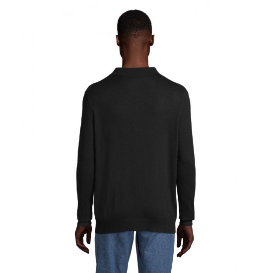 Лонгслів поло NeoBlu Stefan насичений чорний - 03986309M