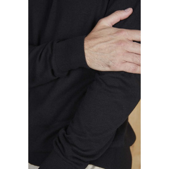 Лонгслів поло NeoBlu Stefan насичений чорний - 03986309M