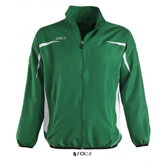 Куртка спортивна SOL'S Old Trafford Sweat насичений зелений/білий - 90400933S