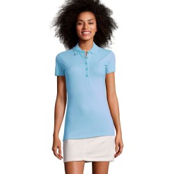 Футболка поло жіноча SOL'S Phoenix небесно-блакитний - 01709200XL