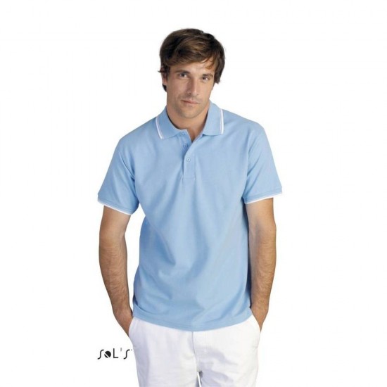 Футболка поло SOL'S Practice блакитний - 11365220S
